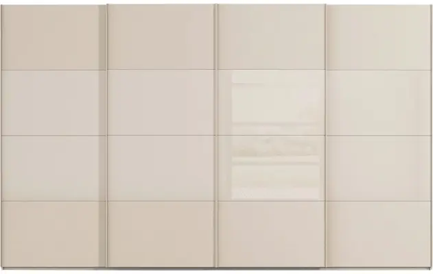 Goossens kledingkast finca combi glans mat glas bruin hoogwaardig meubelplaat - 8244453-{merk}-finca-combi-sts-bruin-schuifdeuren-01